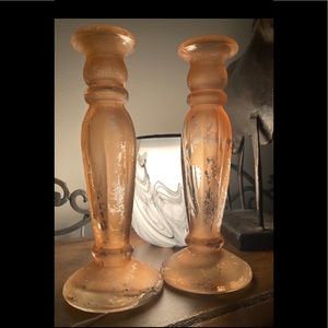 Antique candlesticks